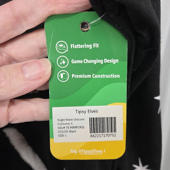 Tipsy Elves NWT Night Mare Unicorn Costume Men's Large ski costume Pajamas - Picture 14 of 15